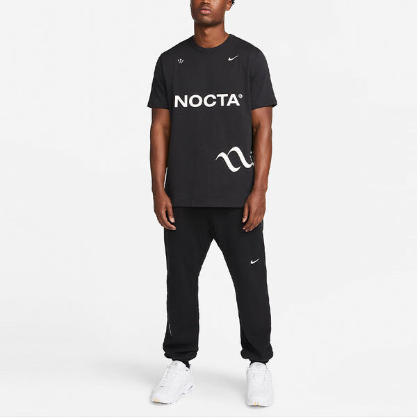 Футболка Men's Nike Alphabet Logo Printing Round Neck Short Sleeve Black T-Shirt, черный — фото 3