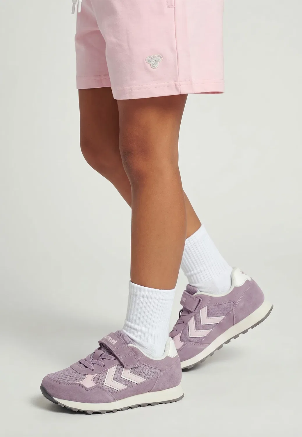 Кроссовки детские с липучкой, Hummel, морской туман
