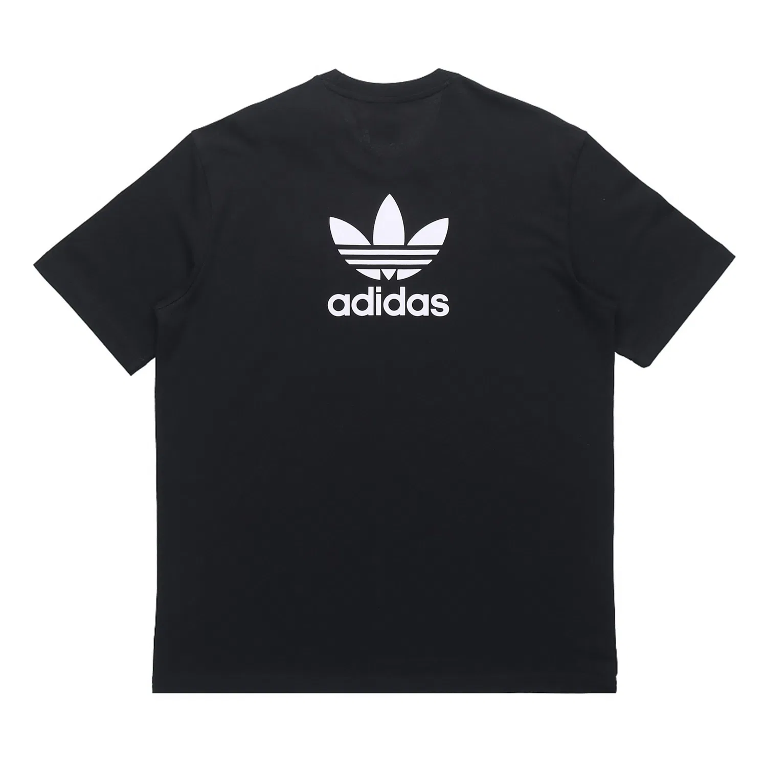 Футболка Adidas Originals Trefoil с принтом черная — фото 3