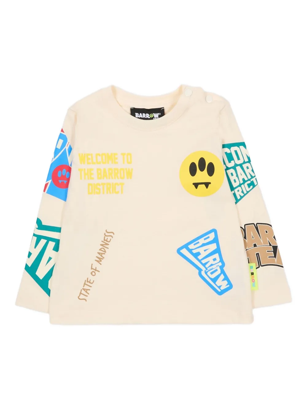 

Футболка с длинными рукавами и принтом Barrow Kids, нейтральный