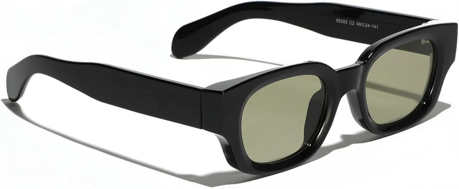 

Willochra Модные квадратные солнцезащитные очки для мужчин и женщин, стильные очки «кошачий глаз», толстая оправа, ретро, ​​для активного отдыха и путешествий, C2