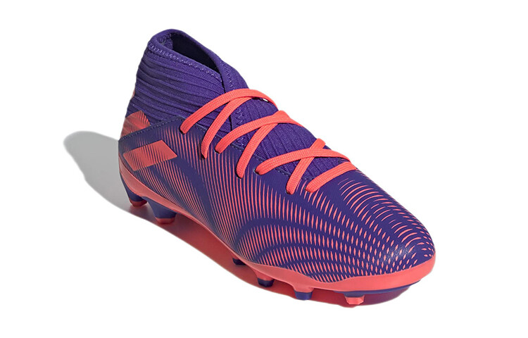 Футбольные бутсы Nemeziz 3 Kids Kids Low-top Blue/розовые Adidas — фото 3