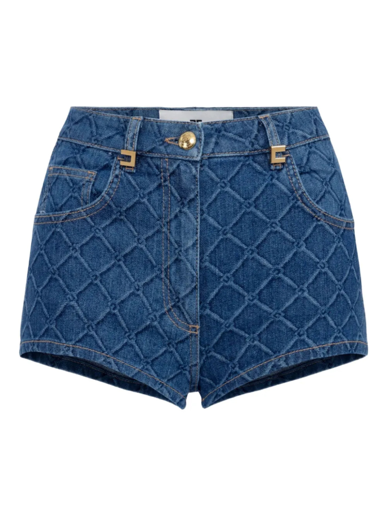 

Шорты с логотипом Elisabetta Franchi, синий