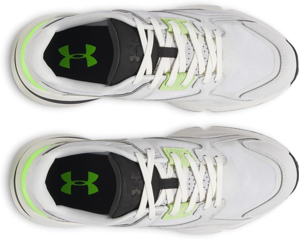 Under Armour Unisex Adult Forge 96 Reissue кроссовки, (014) Halo Gray White Quartz Hyper Green — фото 4