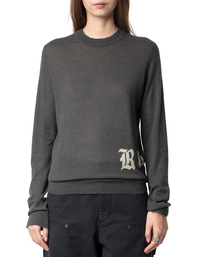 

Кашемировый свитер «Айви» Zadig & Voltaire, серый