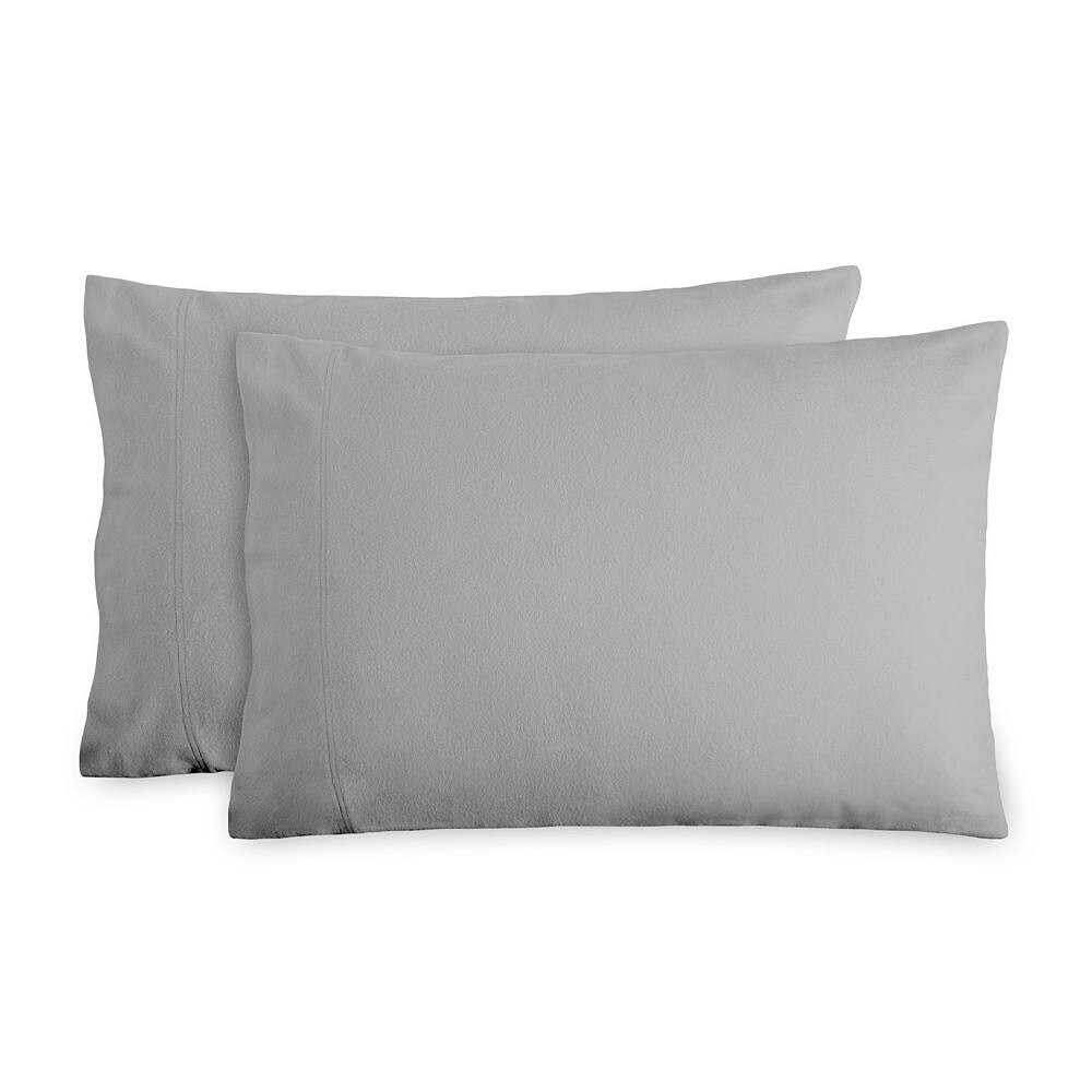 

Набор наволочек из хлопковой фланели Bare Home, цвет Light Grey