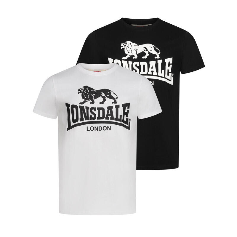 

Спортивная футболка Lonsdale, черный/белый