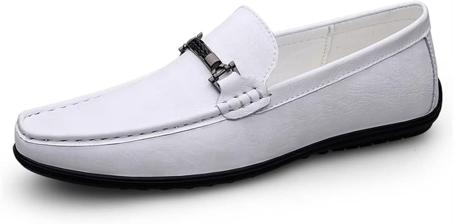 

Мужские мокасины Xinduoyu для вождения, удобные слипоны с пенни, белый