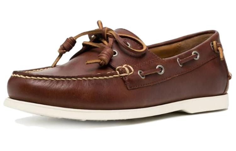 Лодочные туфли мужские коричневый Polo Ralph Lauren — фото 3