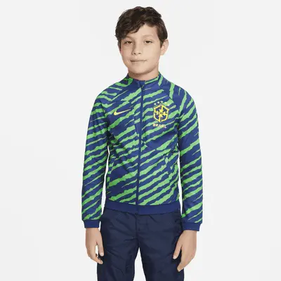 

Куртка Nike Brazil Academy Pro, цвет Coastal Blue/Light Green Spark/Dynamic Yellow