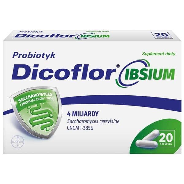 

Пробиотик в капсулах Dicoflor Ibsium, 20 шт