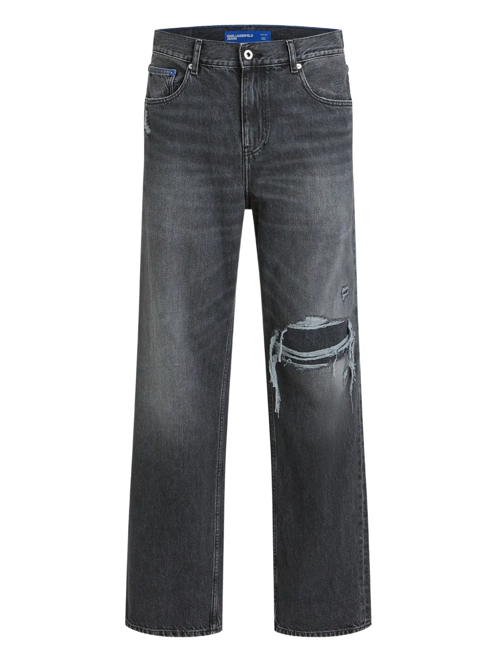 

Джинсы с нашивкой-логотипом Karl Lagerfeld Jeans, серый
