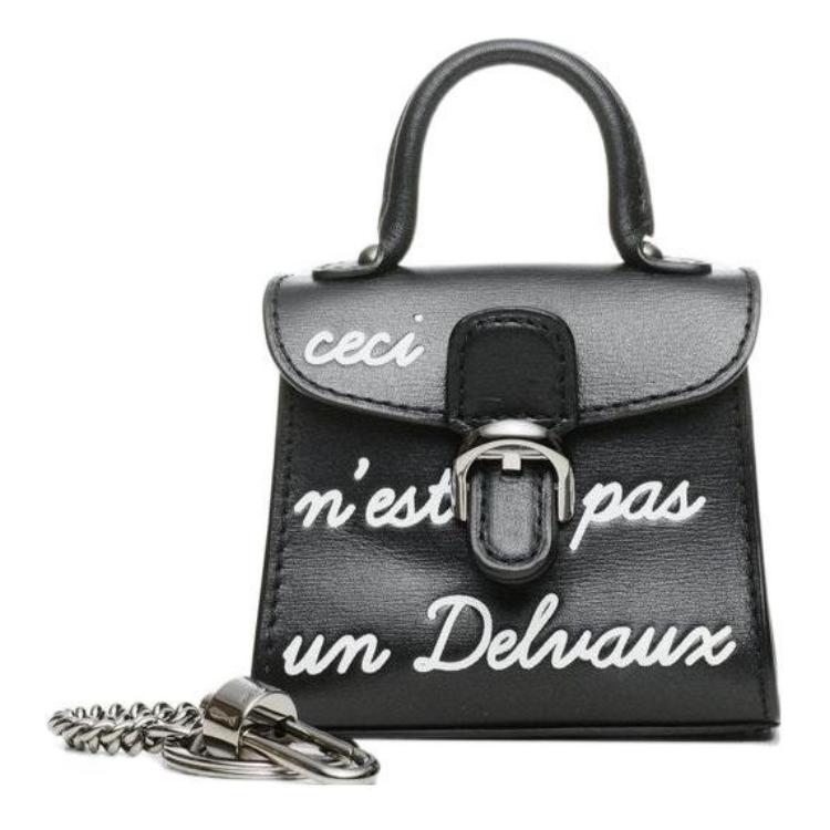 

Delvaux Кожаный картхолдер Delvau с монетницей, миниатюрный аксессуар для женщин, черный