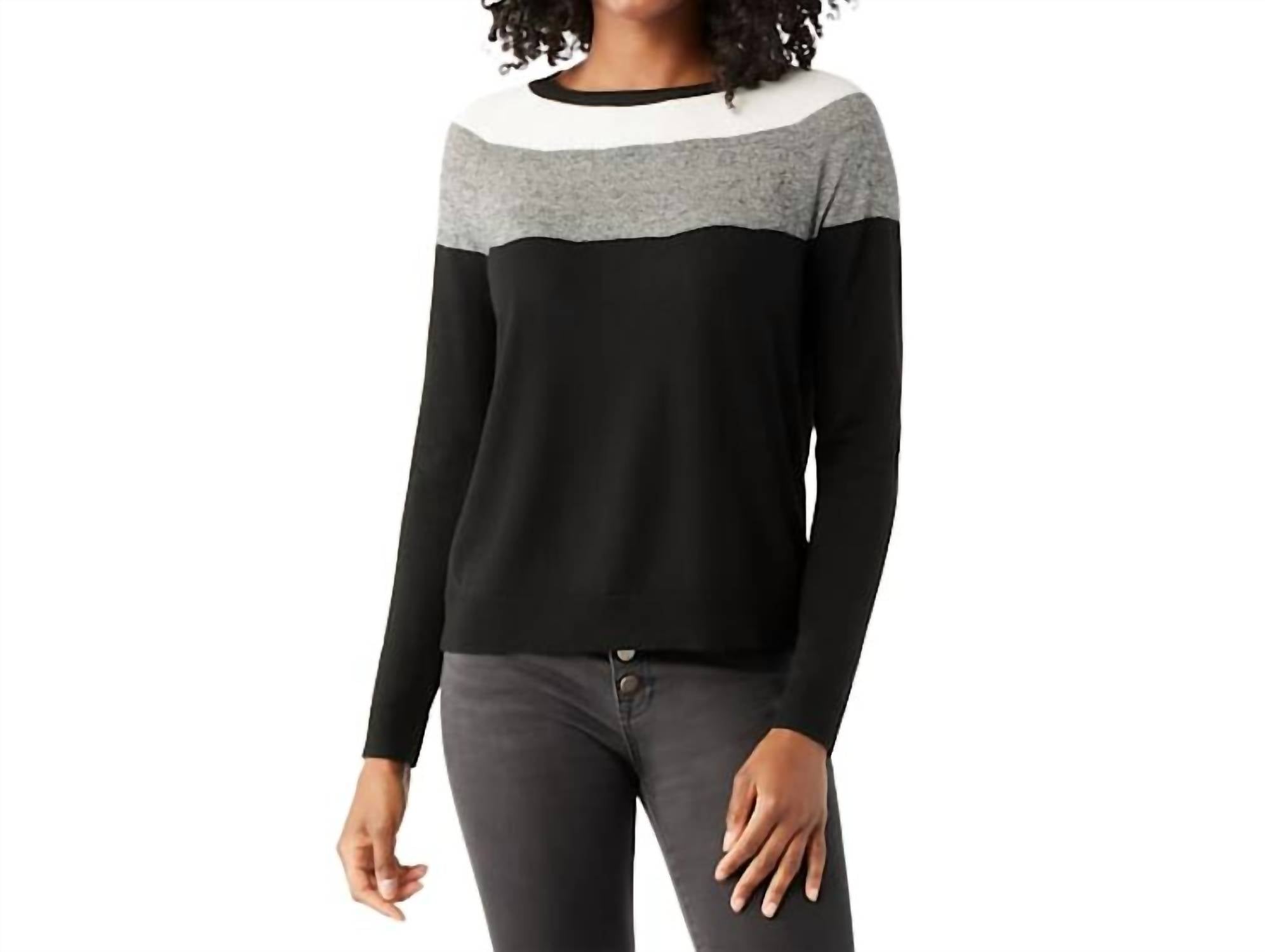 

Черный свитер с цветными блоками Smartwool