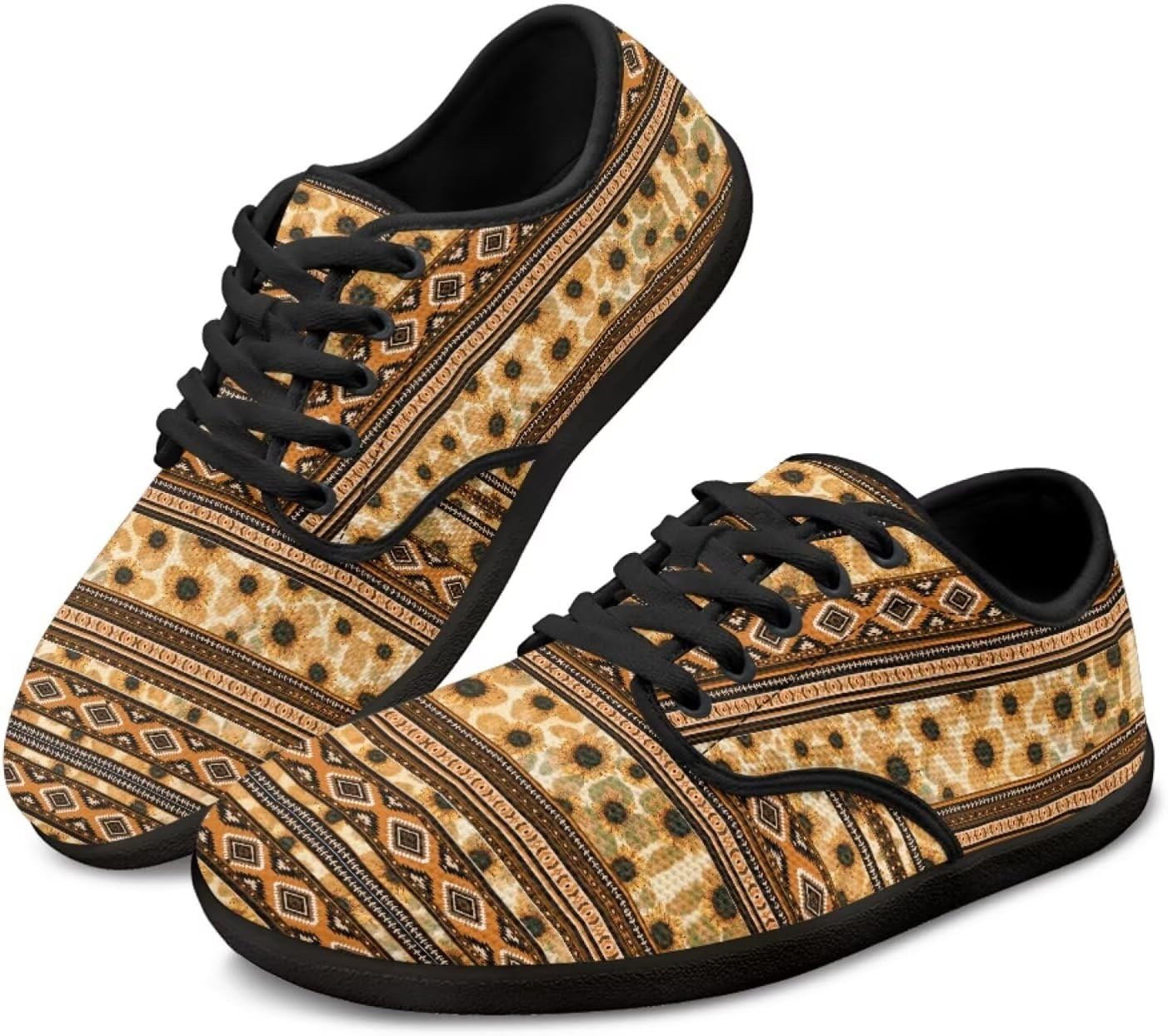 

Кроссовки на шнуровке с графическим принтом Chaqlin, Sunflower Aztec