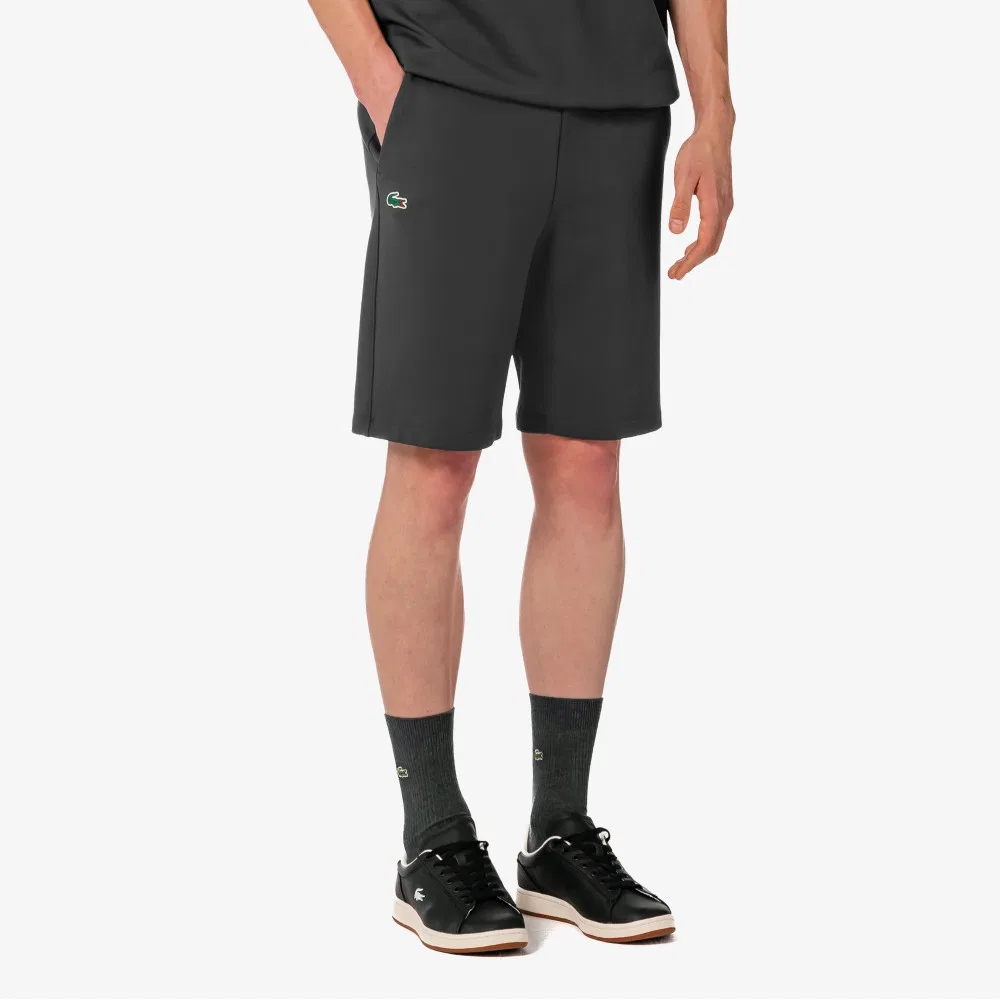 Мужские лёгкие шорты из джерси от Lacoste, тёмно-серые — фото 2