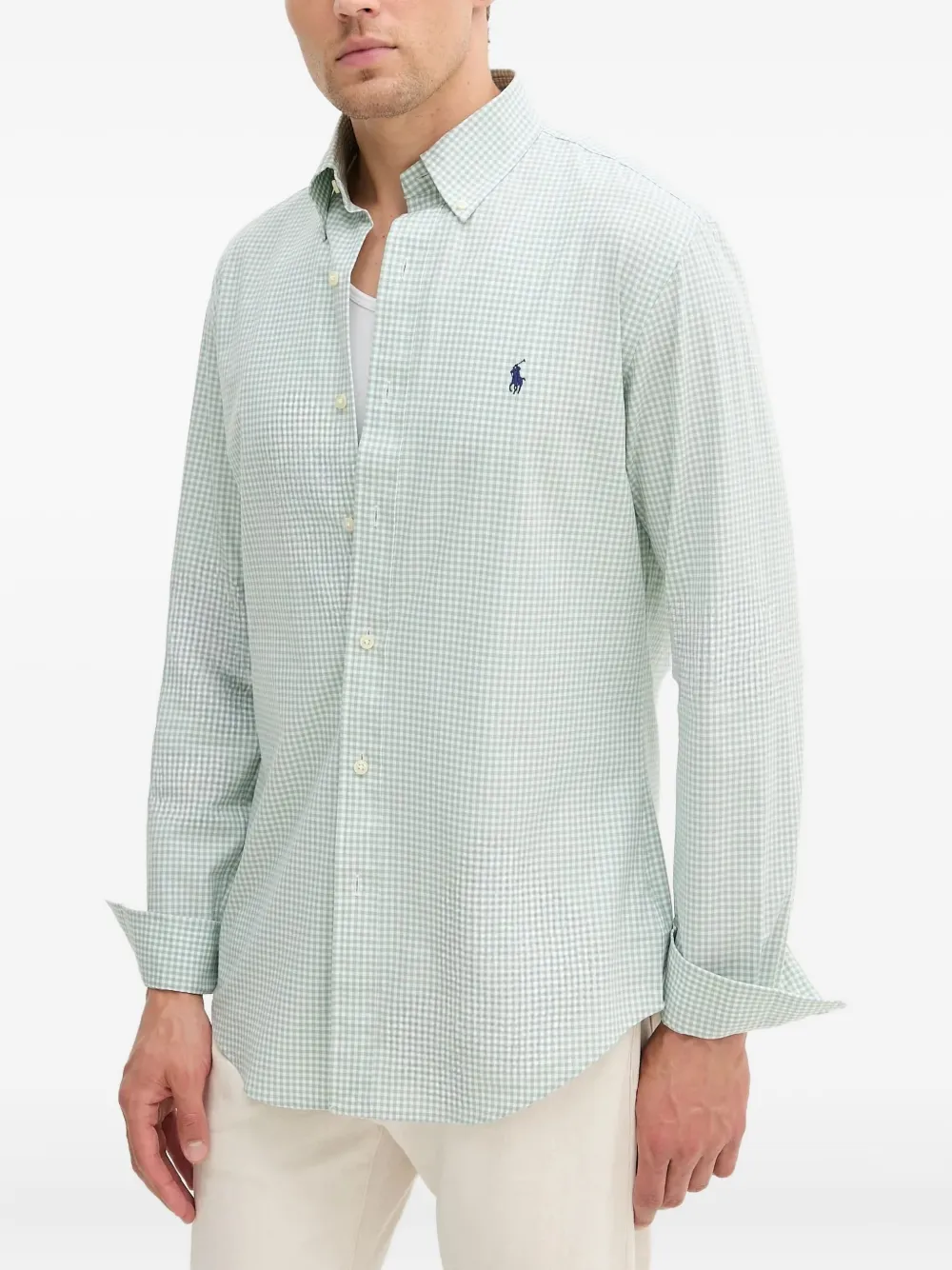 

Рубашка в клетку гингем POLO RALPH LAUREN, зеленый