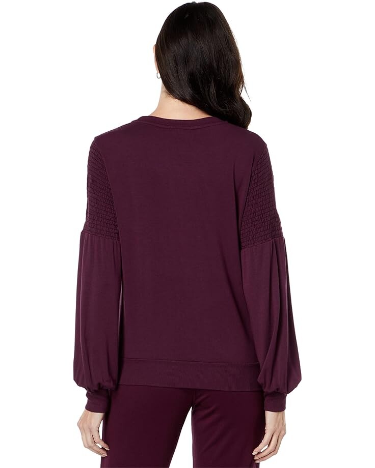 

Пуловер LAmade Leandra Smocked Pullover, бордовый