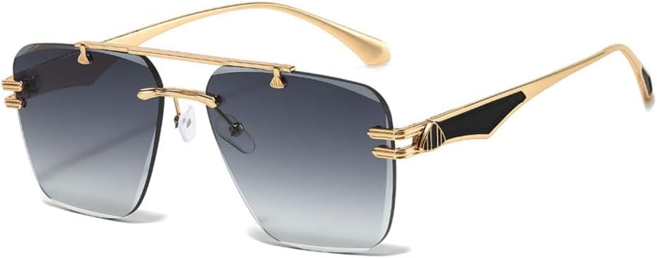 

Женские солнцезащитные очки без оправы в стиле ретро с градиентным переходом цвета; мужские солнцезащитные очки для активного отдыха и вождения с металлическим покрытием HPIRME, 6