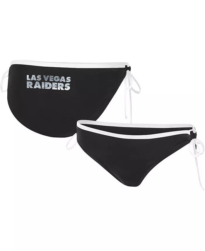 

Женские черные плавки бикини Las Vegas Raiders Perfect Match G-Iii 4Her By Carl Banks