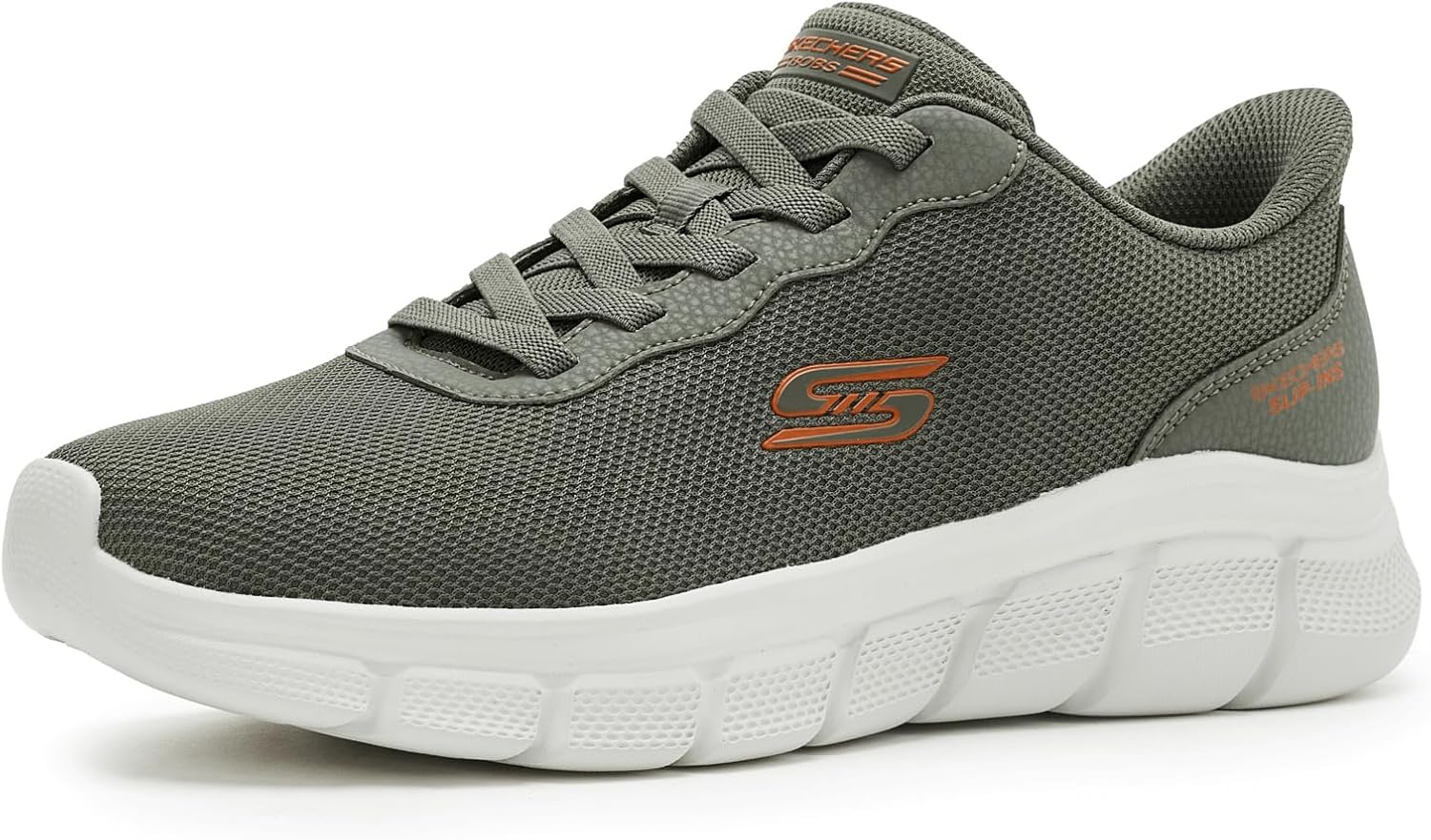 Мужские слипоны Skechers Bobs B Flex-Glacial Edge, Olive