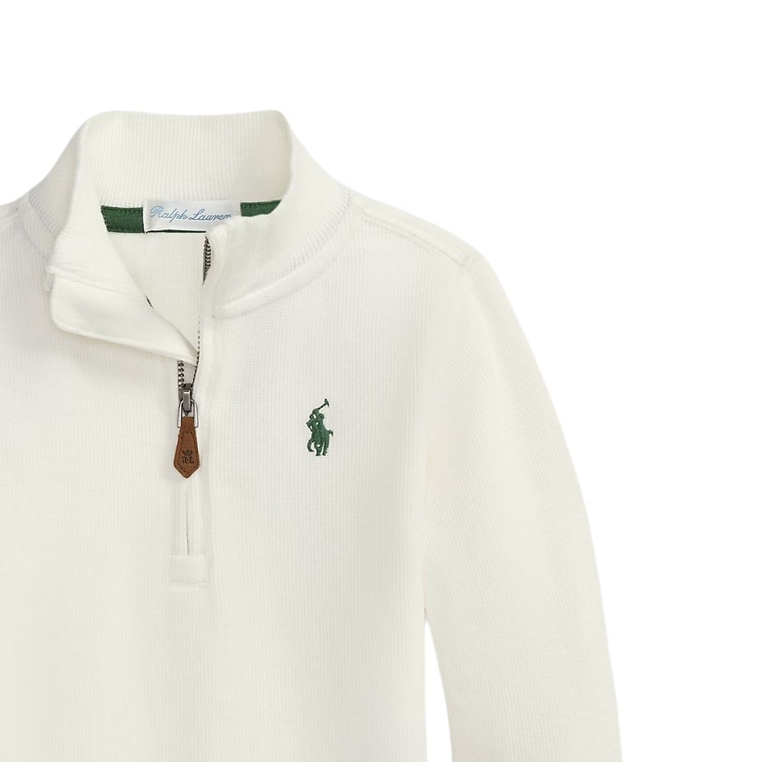 Толстовка fw25 для младенцев и малышей Polo Ralph Lauren, белый — фото 3