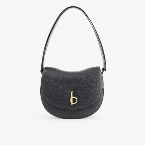 

Кожаная сумка через плечо rocking horse Burberry, черный