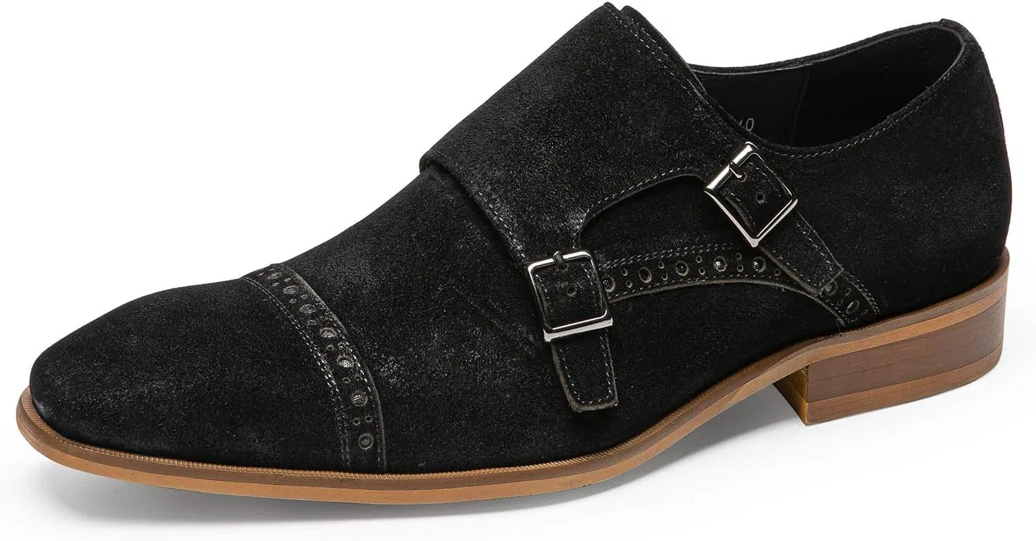 Лоферы из натуральной кожи, черный (замша) FIAVOM