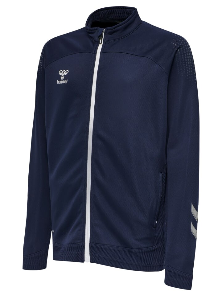 Толстовка Hummel Reißverschluss Jacket Hmllead Multisport Kinder, цвет MARINE — фото 3