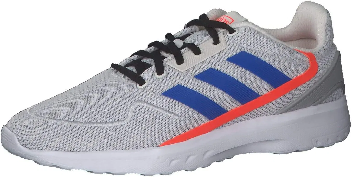 Мужские кроссовки Adidas Nebzed, Chalk White Glory Blue Solar Red
