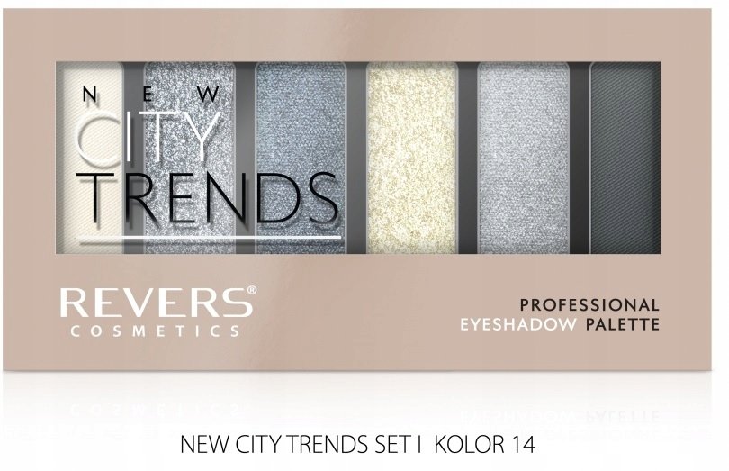 

Профессиональные тени для век 14 Revers City Trends Стойкие
