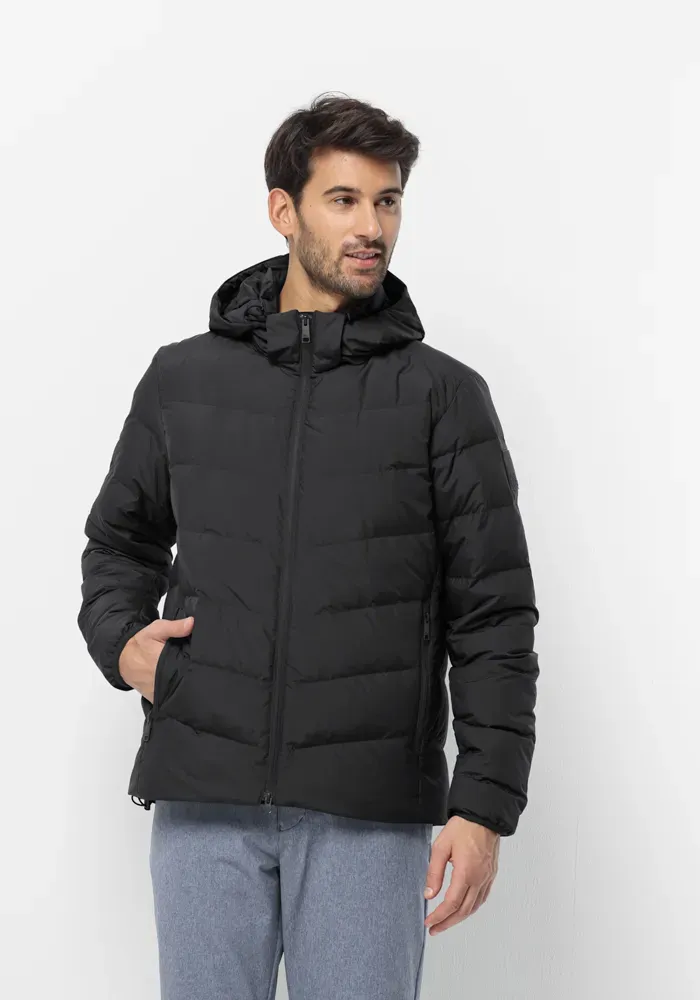 

Пуховик Jack Wolfskin "COLONIUS JKT M", с капюшоном, черный