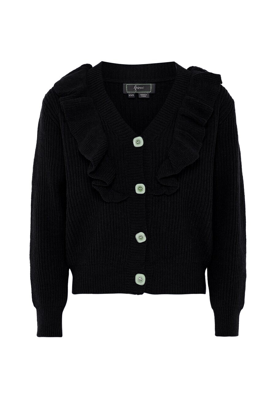 

Вязаный кардиган faina Knit Cardigan, черный