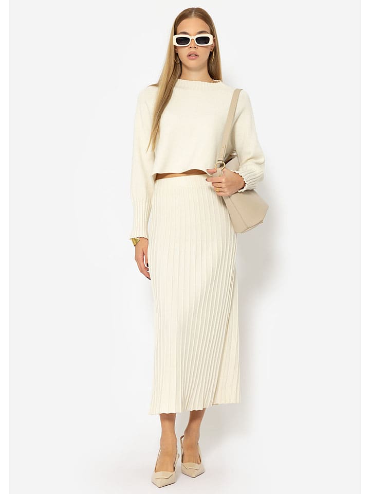 

Юбка длиной до колена SASSYCLASSY, кремовый