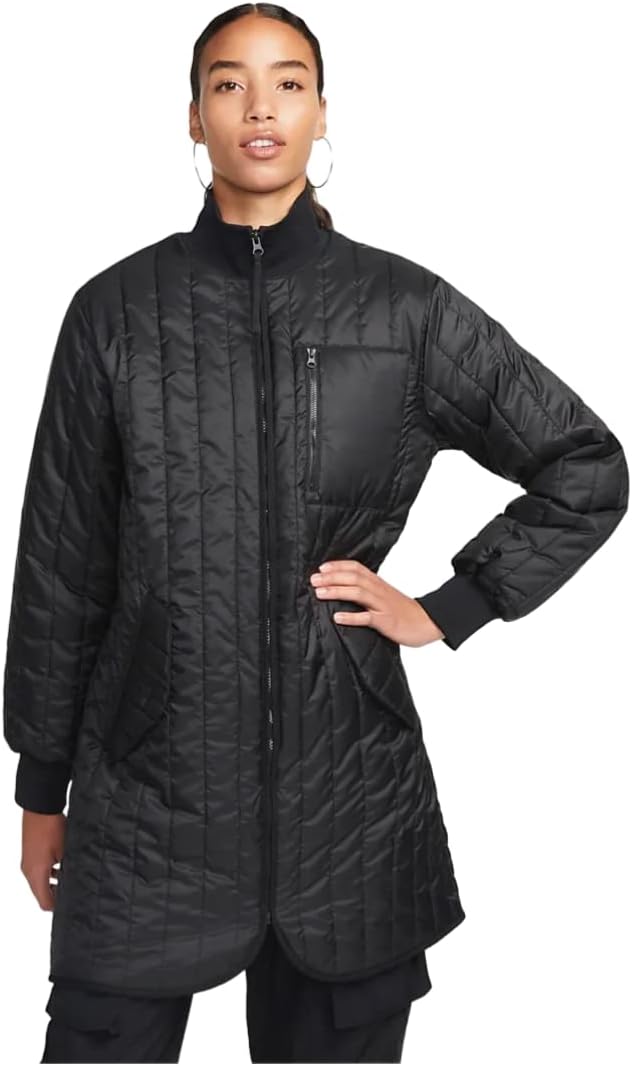 

Nike Женская куртка Therma-FIT Tech Pack с флисовой подкладкой черная, Black