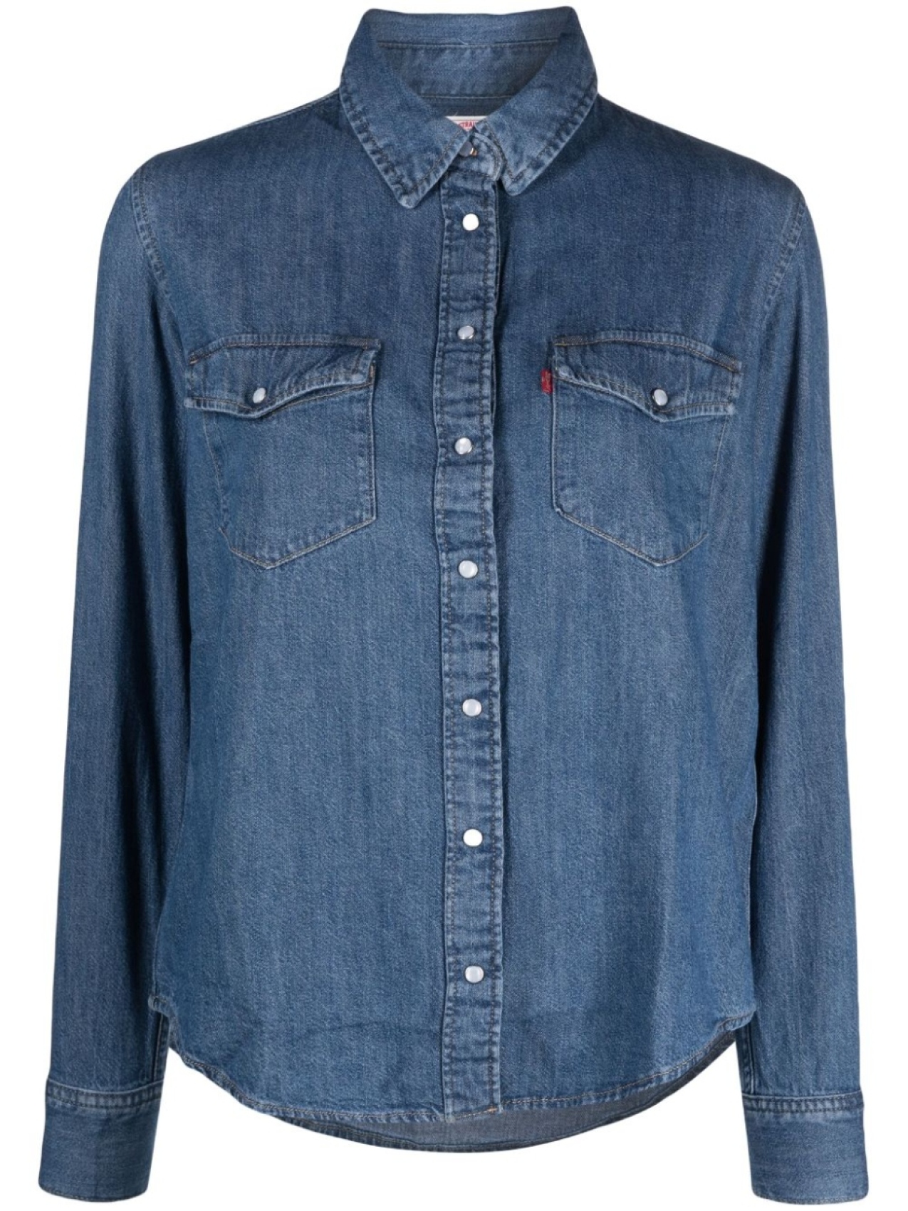 

Levi's джинсовая рубашка с длинными рукавами, синий