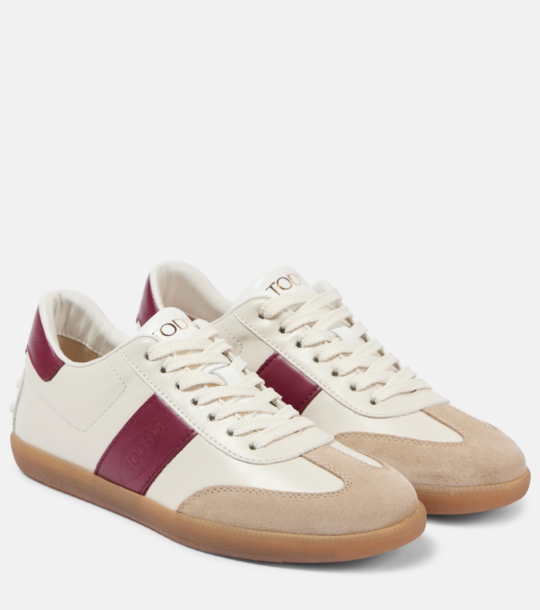 Кроссовки из кожи с замшевой отделкой Tabs Tod's, Corda