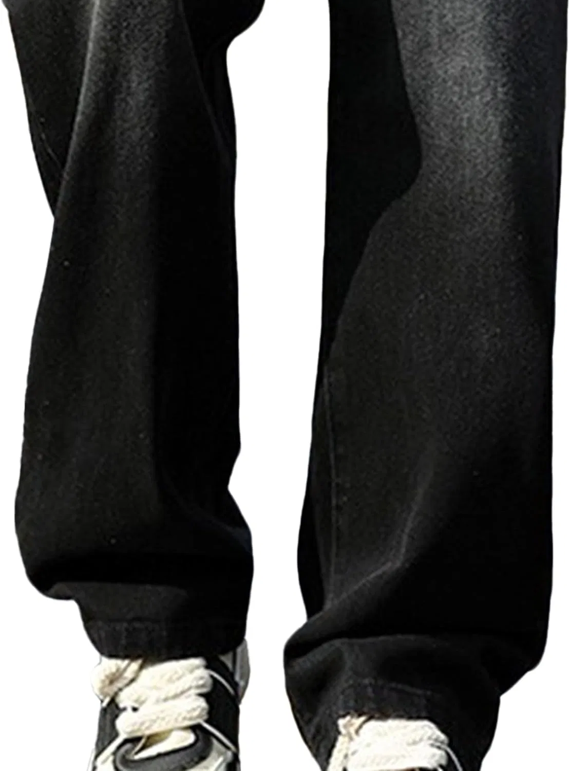 Джинсы свободные Mens, Black Grey — фото 4