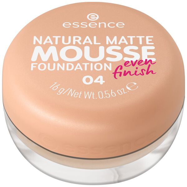 

Тональный крем для лица 04, 16 г Essence Natural matte mousse, цвет 04