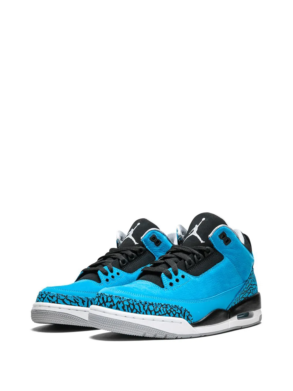 Кроссовки Air  3 Retro Jordan, синий — фото 2