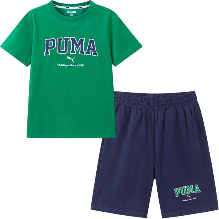 

Повседневная спортивная одежда 2 шт унисекс PUMA, зеленый