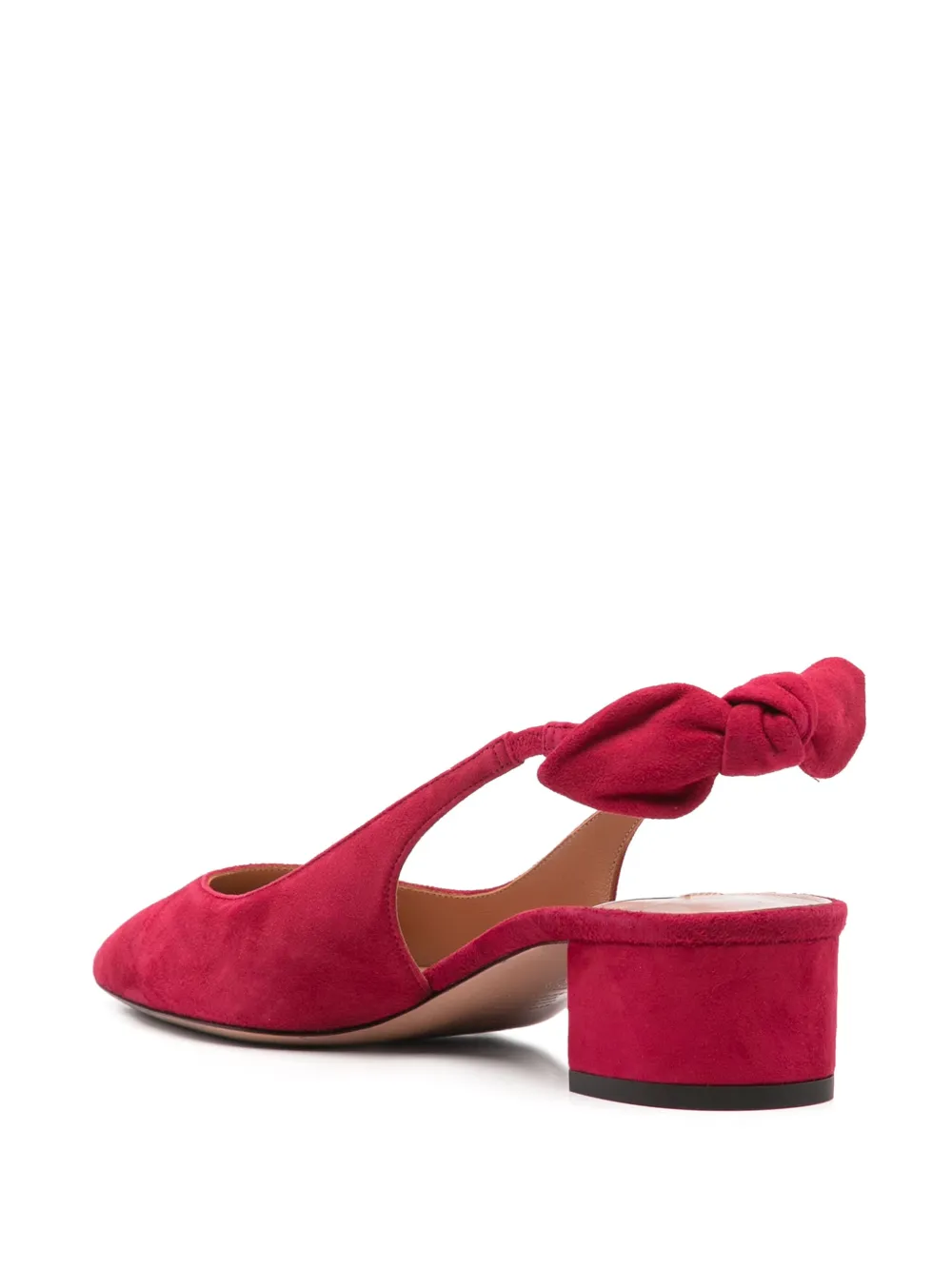 Туфли-лодочки Very Bow Tie 35 мм Aquazzura, розовый — фото 3