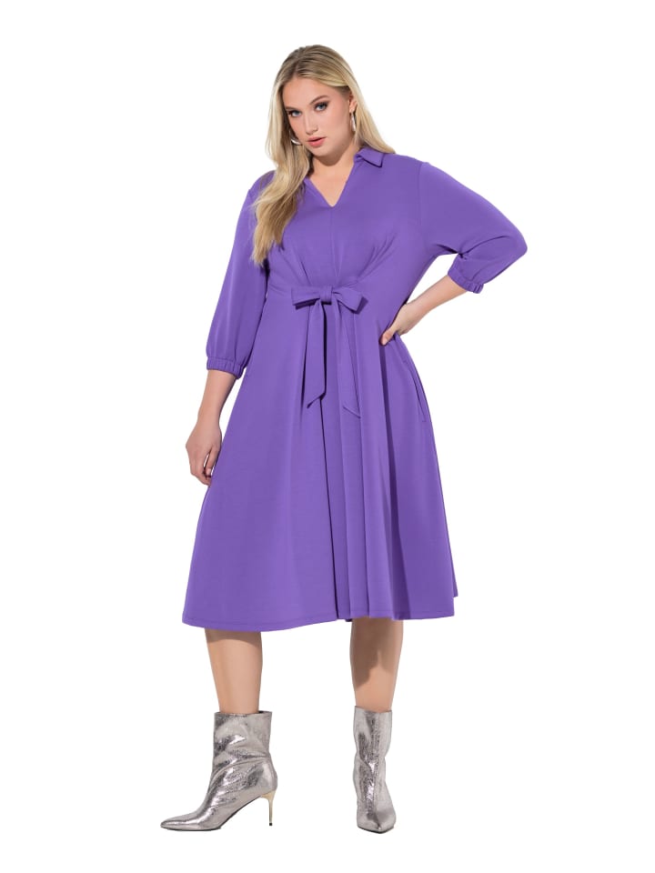 

Ulla Popken Платье миди фиолетового цвета