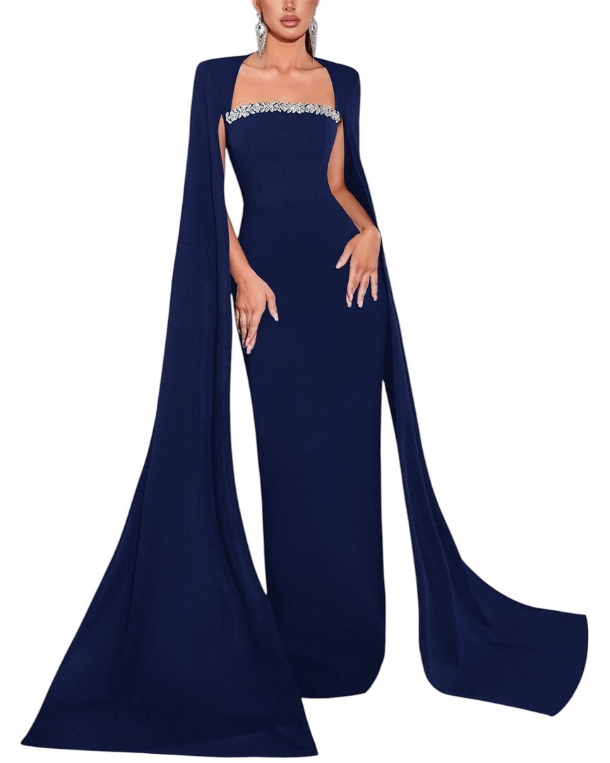 

Аманда Ройал Макси платье Amanda Royal, темно-синий