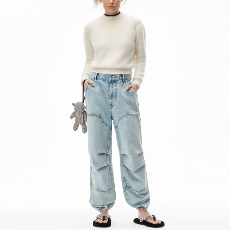 Футболка женская белая Alexander Wang FW21 Slim Fit — фото 3