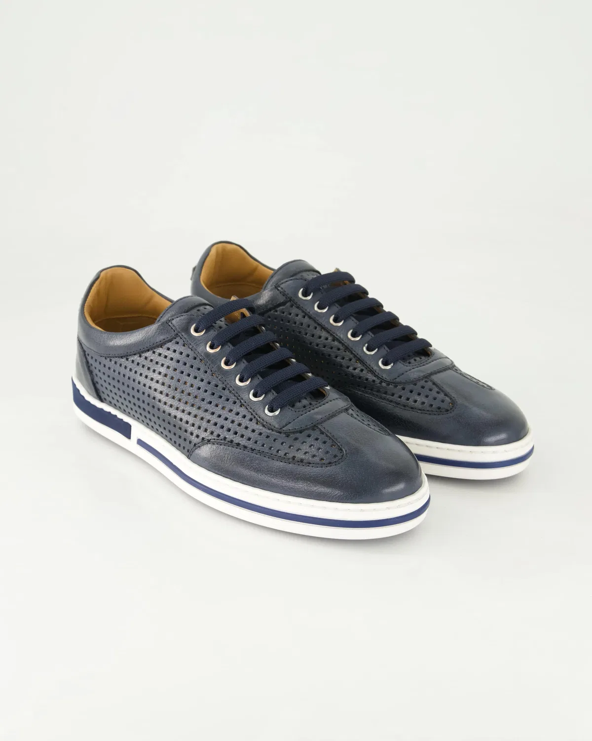 Sneakers low из гладкой кожи Galizio Torresi, синий