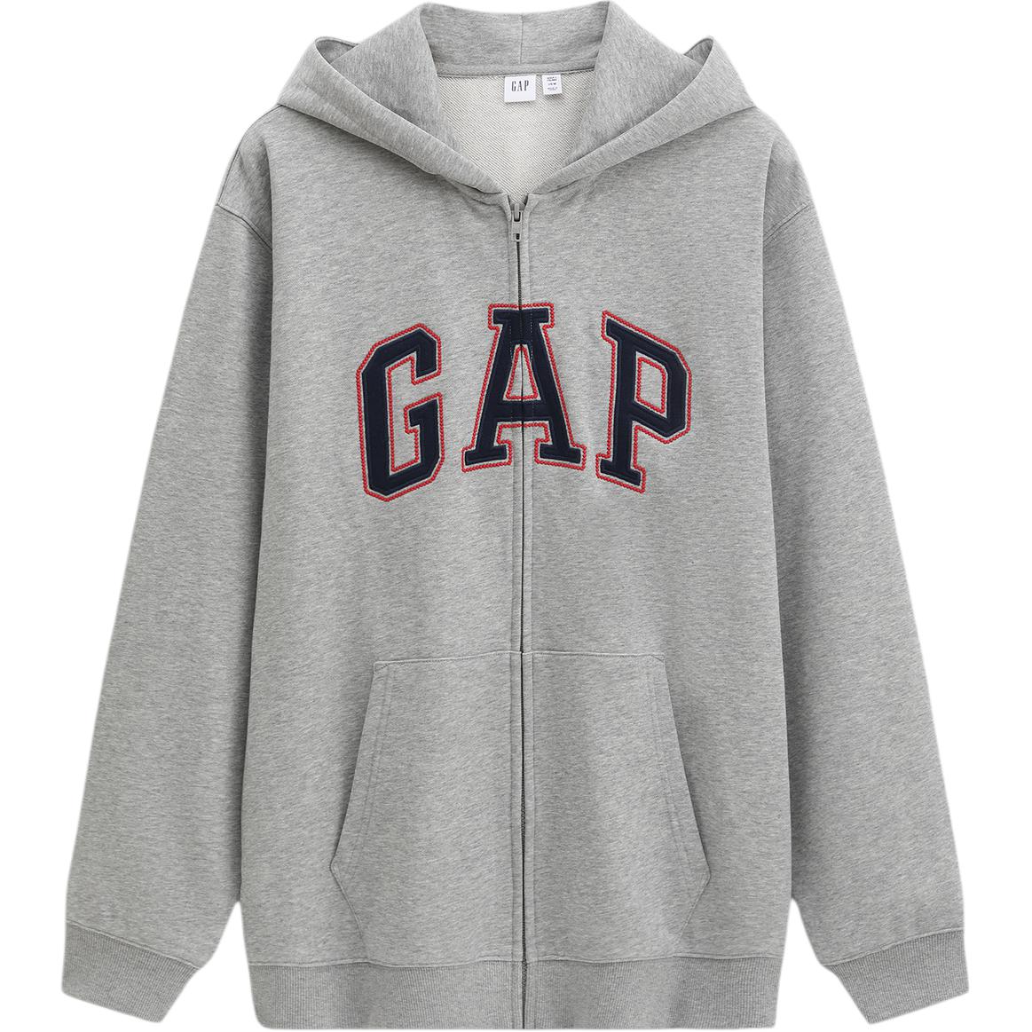 Толстовка Unisex Hooded Moderate Cardigan GAP, темно-синий — фото 3