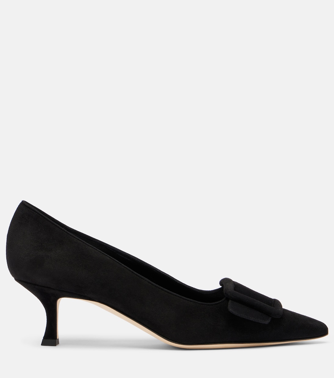 Туфли Maysalepump 50 из замши Manolo Blahnik, 0015 Blck — фото 4