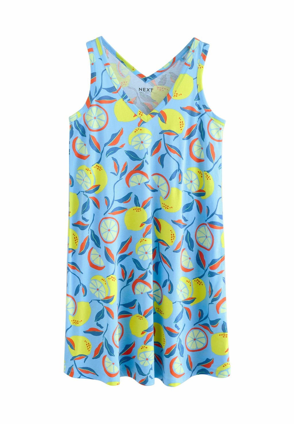 

Платье из джерси REGULAR FIT SLEEVELESS V NECK SLOUCH Next, синий