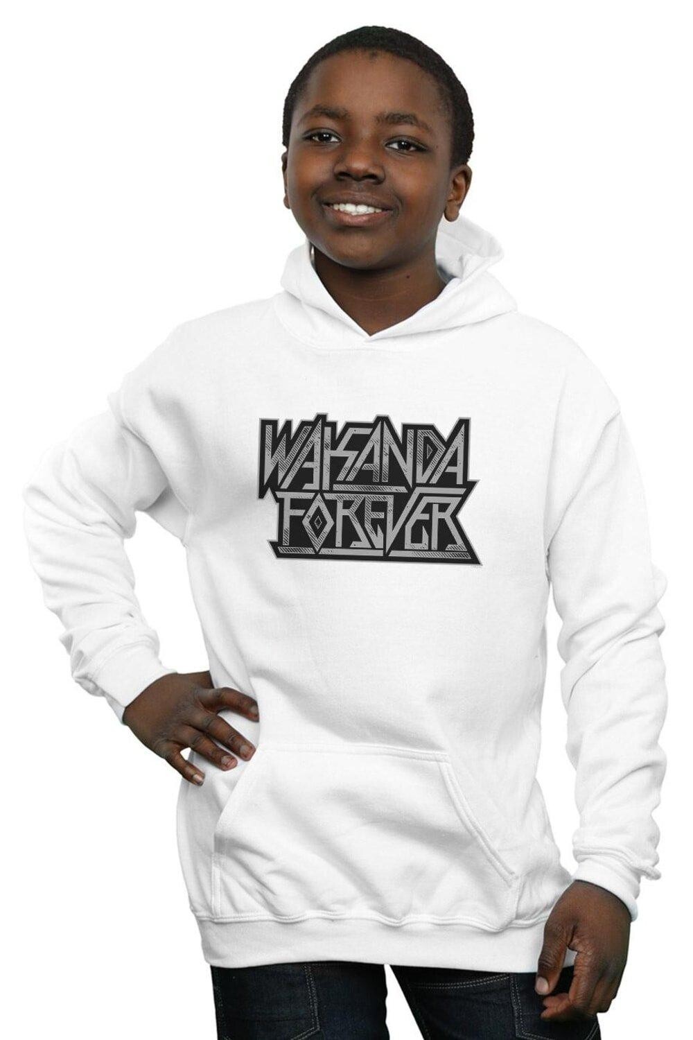 

Толстовка с логотипом Wakanda Forever Marvel, белый